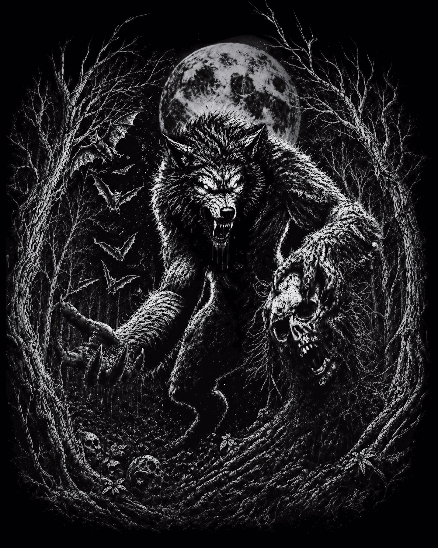 Футболка "Werewolf" Чорна, S 83333829838 фото